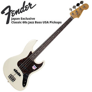 Fender Japan Exclusive Classic 60s Jazz Bass USA Pickups VWH Electric Bass