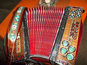 steirische Harmonika Hohner mit Koffer und Riemen