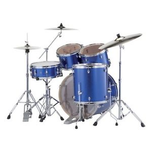 Batterie Pearl Export Standard 22'' Electric Blue Sparkle avec cymbales