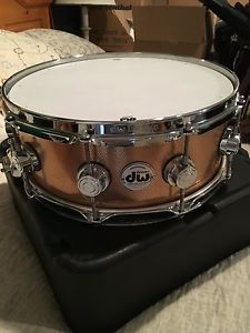 DW Knurled Solid Bronze  Collectors Series 14 x5.5" Snare -- NEW - EXCELLENT
