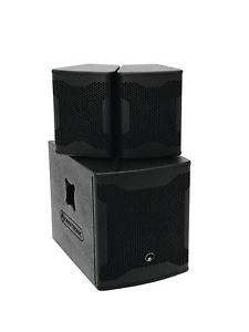 Casse audio acustiche sistema attivo sub 2 satelliti OMNITRONIC AS-500