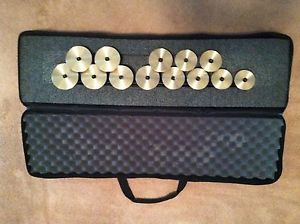 Zildjian high octave crotales, bar and case, new