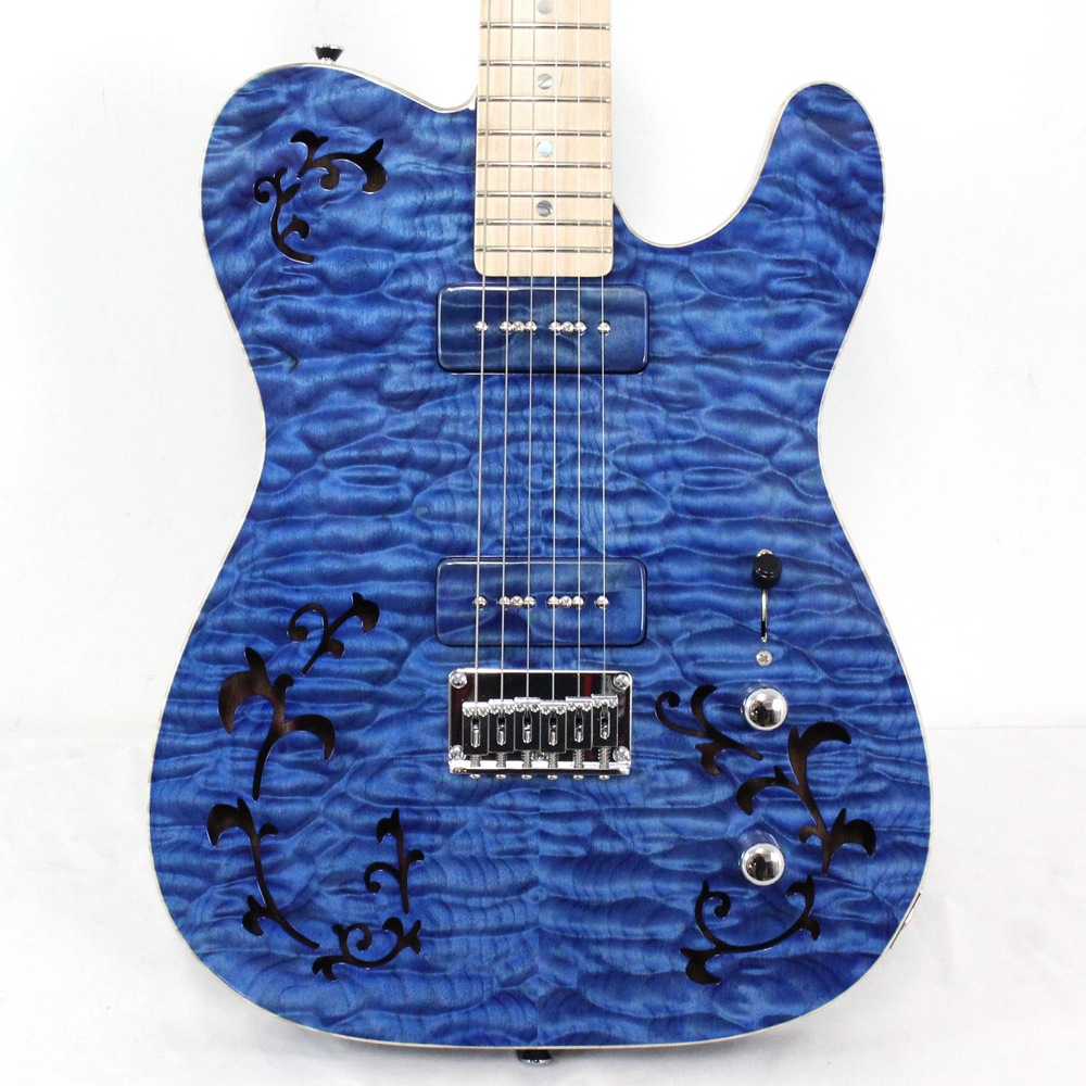 PROVISION TEC-TL/LTD-KARAKUSA #029 See-through Blue TL Thinline Electric guitar