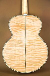 2015 Gibson SJ-200 Custom Quilt Vine Antique Natural Acoustic Guitar J-200