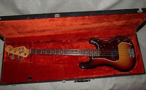 1973 Fender Precision Bass, vintage early '73 w/'72 features,  At home use only.