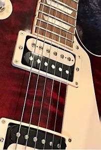 INSANE TOP!! FLAMED GIBSON LES PAUL CLASSIC 120TH 2014 +HARD CASE STUNNING WINE!