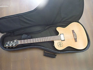 GODIN A6 ULTRA ACOUSTIC ELECTRIC SOLID CEDAR TOP GUITAR WITH BAG GREAT CONDITION