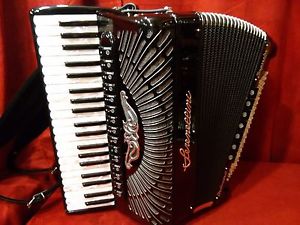 NEW Serenellini Piano Accordion Silver Imperator 2+2 41/120 Cassotto LMMH 4/5