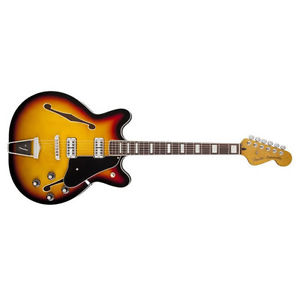Fender Modern Player Coronado Semi-Hollowbody Guitar 3-Tone Sunburst DEMO