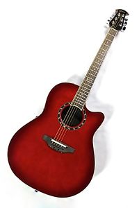 Ovation Standard Balladeer 2771AX Acoustic/Electric Guitar - Cherry Burst