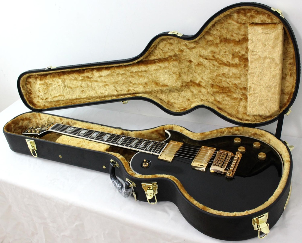 Aria Pro II PE-SUPRA BK Electric Guitar AriaProII Pearl Black w/Hardcase