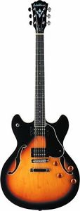 Washburn HB30 TS - Chitarra a corpo vuoto, color tabacco Sunburst