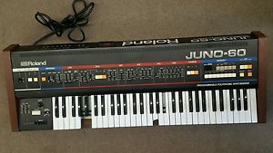 Vintage 1982 Roland Juno 60 Keyboard Synthesizer Synth Polyphonic Analog Anvil