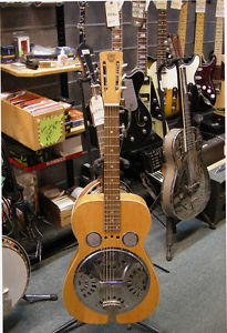 1973 Dobro Model 60D-S Square Neck Natural Finish Acoustic Resonator Guitar