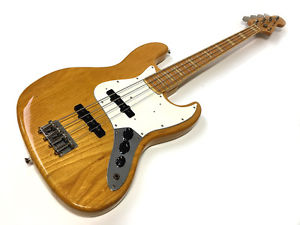 '90s Fender Japan JB75 '75 Vintage Reissue Jazz Bass Made in Japan Natural Ash