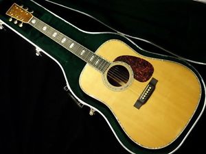 Martin D-45 Natural w/hard case Free shipping Guiter Bass From JAPAN #X1321