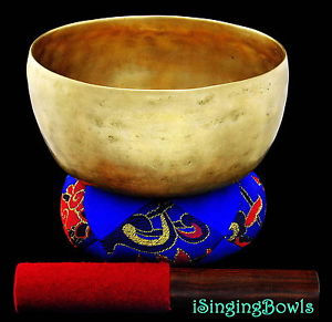 Antique Tibetan Singing Bowl: Thado 7 1/4",ca. 18th Century, G+8 & D-8. VIDEO