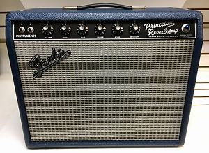 FENDER Limited Edition 65 PRINCETON REVERB 15W 1x12 Tube AMP FSR Navy BLUES