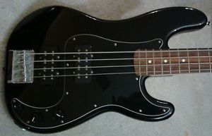 FENDER *Blacktop" PRECISION DOUBLE JAZZ BASS GUITAR Truly Excellent!