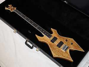 BC RICH Paolo Gregoletto WARLOCK 4-string BASS guitar NEW w/ CASE - Spalt Maple