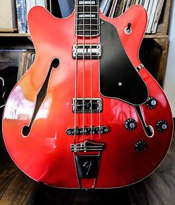 Fender Coronado Bass Guitar in Candy Apple Red / Hard Case Included