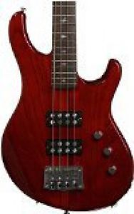 PRS KR4SR SE Kingfisher Bass Guitar, Scarlet Red