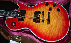 2014 Gibson Les Paul Custom Shop Made 2 Measure Killer Quilt 60's Neck Light!