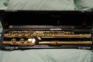 Yamaha special edition gold plated handmade Takahashi edition sterling flute