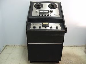 Vintage Ampex 351 1/4" Reel to Reel Tape Recorder & Tube Preamp in Cabinet