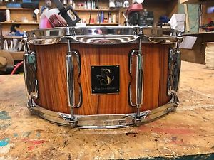 6.5x14 Honduran Rosewood Solid Stave Snare Drum