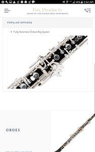 Fox Renard Oboe 333...Specifications in pictures