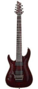 Schecter Hellraiser C-7 Left-Handed 7-String Electric Guitar - Black Cherry