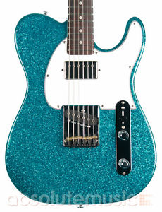 G&L ASAT Classic Bluesboy Guitare Électrique,Turquoise Métal Flocon de neige