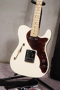 Fender American Deluxe Telecaster Thinline Olympic White w/Case