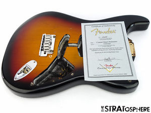 2008 American Fender Custom Shop Classic Strat BODY + HARDWARE USA Sunburst