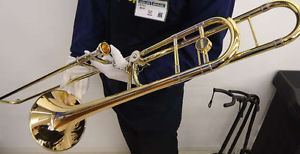 YAMAHA YSL-882GO Used Trombone Pro Serviced  w/ Hard case