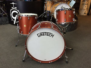 Gretsch Broadkaster Classic Bomber Satin Copper 3 Pc. Drum Set  13-16-24