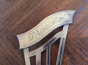 1960s D'Aquisto Archtop Guitar Brass Tail Piece Tailpiece Original Vintage Rare
