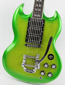 2013 Gibson SG Deluxe Lime Burst LE W/ OHSC! *HEADSTOCK*