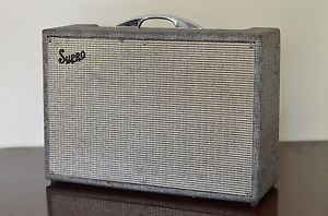 Vintage 1966 Supro Vibra Verb 6498VR 2 x 12" Valco tube amplifier