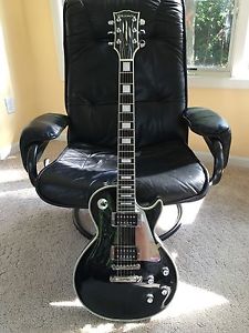 Edwards Les Paul Custom Guitar E-LP Series Black/Chrome (ESP Japan)