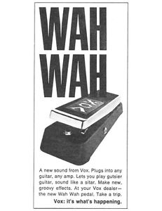 VOX WAH-WAH, TRANSITIONAL MODEL V846/CLYDE MC COY WAH PEDAL, AROUND 1968 OR 1969