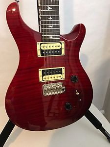 PRS Paul Reed Smith SE Custom 24 Electric Guitar, Black Cherry Red w/ Gig Bag