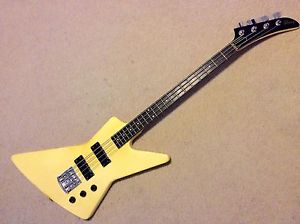 1984 White Gibson Explorer Bass with case