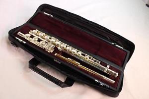 Yamaha YFL-481H Solid Silver Flute Inline G MINT condition