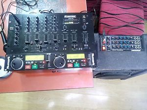 speaker, mixer, cd player, microphone