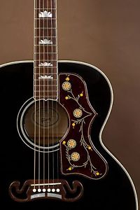 2015 Gibson SJ-200 Ebony Acoustic Guitar J-200
