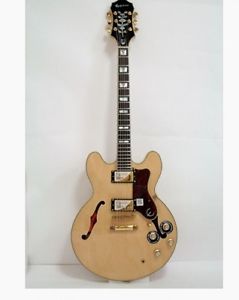 Epiphone Sheraton-II PRO Natural w/soft case F/S Guiter Bass From JAPAN #Q504