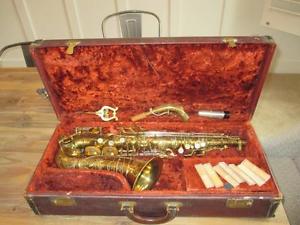 1946 Buescher 400 Top Hat & Cane Alto Saxophone Sax CLOSET FIND VERY NICE WOW