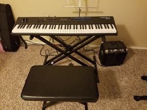 Kurzweil SP4-7 76-Note Stage Keyboard LN Kit: Complete Stage Bundle Piano